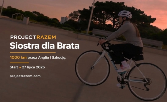 Polka pojedzie rowerem z Portsmouth do Edynburga. Chce pomóc bratu